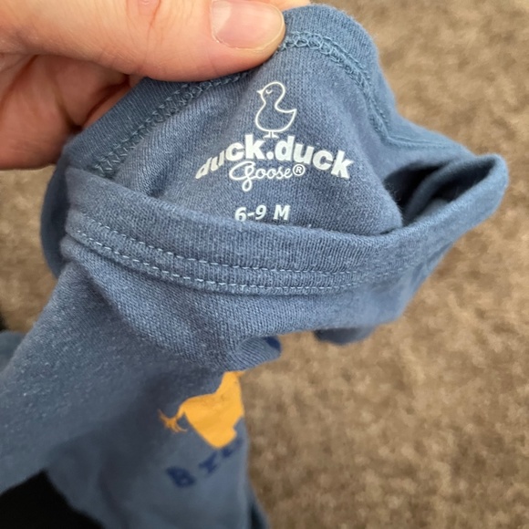 9 Short-Sleeved Baby Onesies from Carter's, Duck Duck Goose, Mon Cheri, 9 Months - Picture 4 of 13